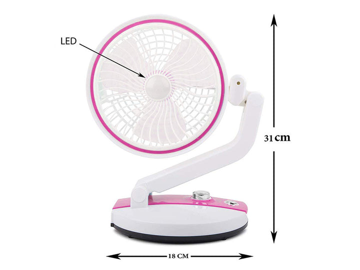 Tafelventilator Met Lamp - Roze