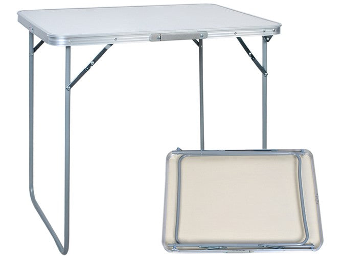 Opklapbaar Campingtafel - 80 x 70 cm - Wit