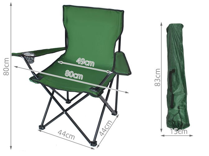 Camping Vouwstoel - Groen