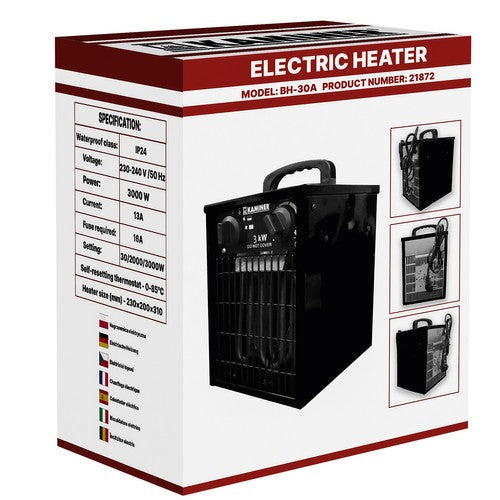 Kaminer Elektrische Heater met Ventilator 3000W