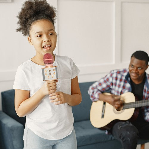 Karaoke Microfoon - Rosé  Goud