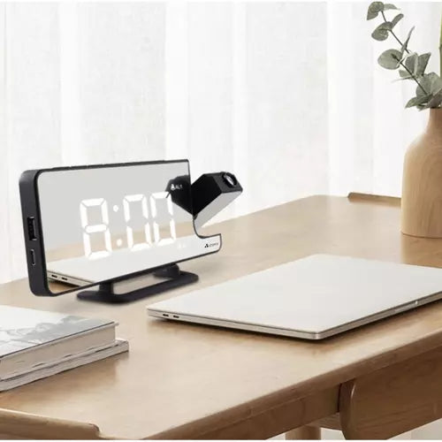 Wekker met Projector en Spiegel - Led