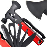 17-in-1 Outdoor Multitool - Rood