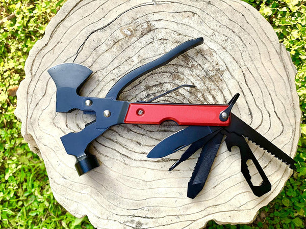 17-in-1 Outdoor Multitool - Rood
