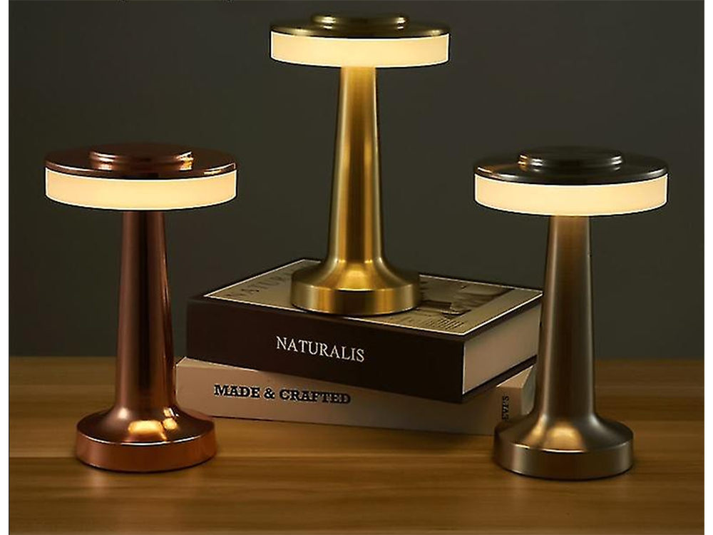 Led Tafellamp Rond - Goud