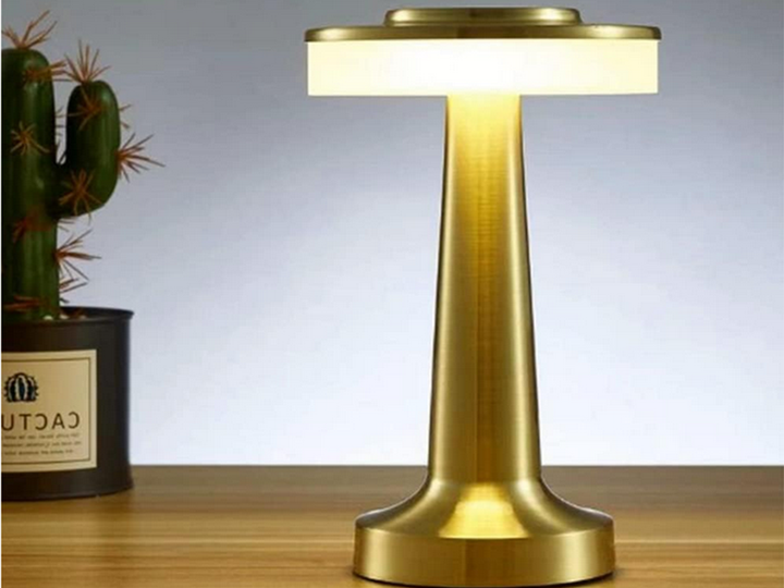 Led Tafellamp Rond - Goud