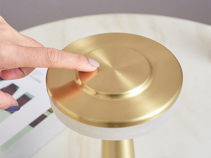 Led Tafellamp Rond - Goud