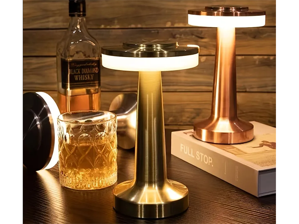 Led Tafellamp Rond - Goud