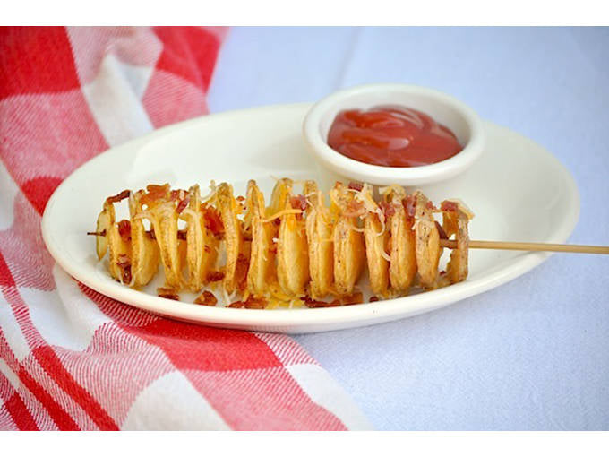 Aardappelchipsmachine gedraaide frietjes
