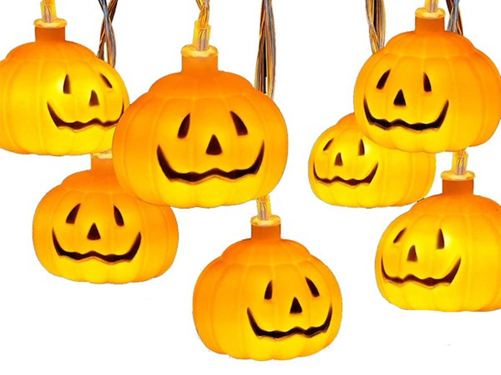 Halloween Lichtsnoer Pompoen 10 stuks