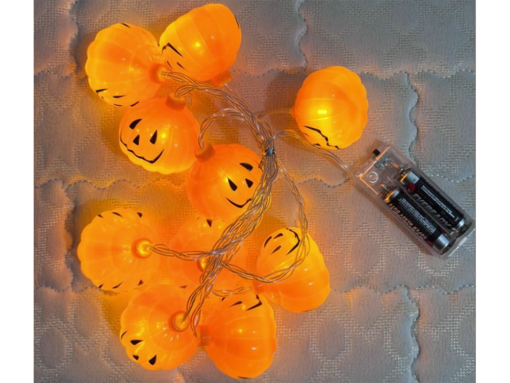 Halloween Lichtsnoer Pompoen 10 stuks
