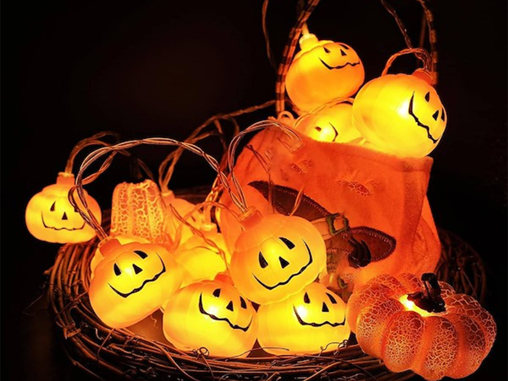 Halloween Lichtsnoer Pompoen 10 stuks