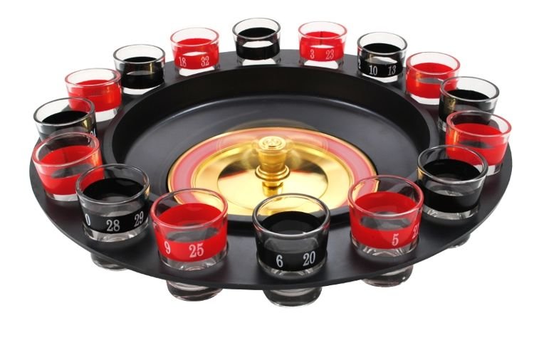 Party Drink Roulette met 16 Shot glaasjes