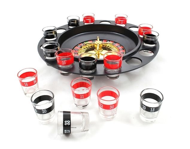 Party Drink Roulette met 16 Shot glaasjes