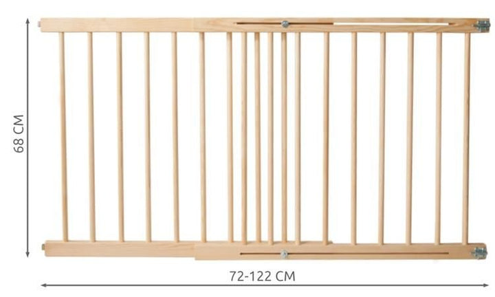 Houten Veiligheidshekje - 72cm tot 122cm