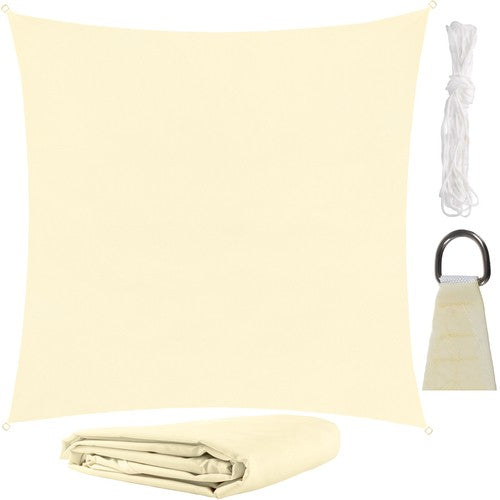 Schaduwdoek  3.6 x 3.6 Meter - Beige - Waterproof - UV bestendig