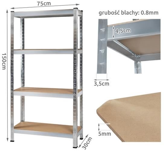 Boutloos opbergrek - 150x75x30