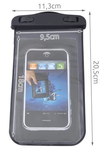 Waterdichte Telefoonhoesje - Zwart