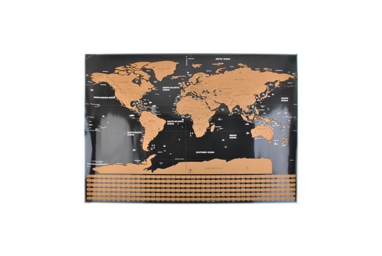 Luxe Wereldkaart Kraskaart