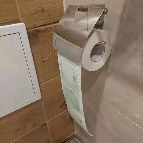 2X Toiletpapier 100 euro Biljet