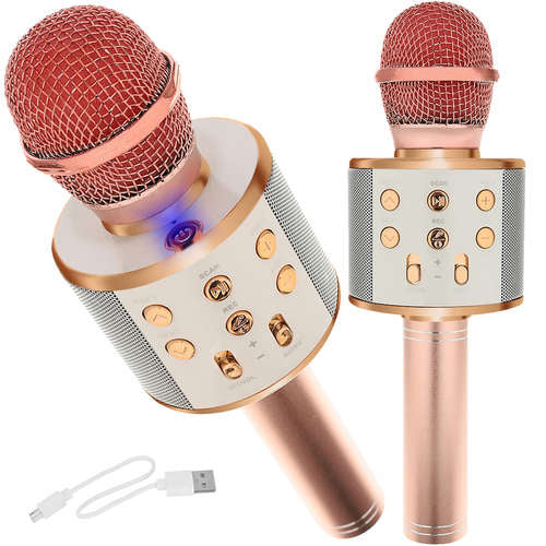 Karaoke Microfoon - Rosé  Goud