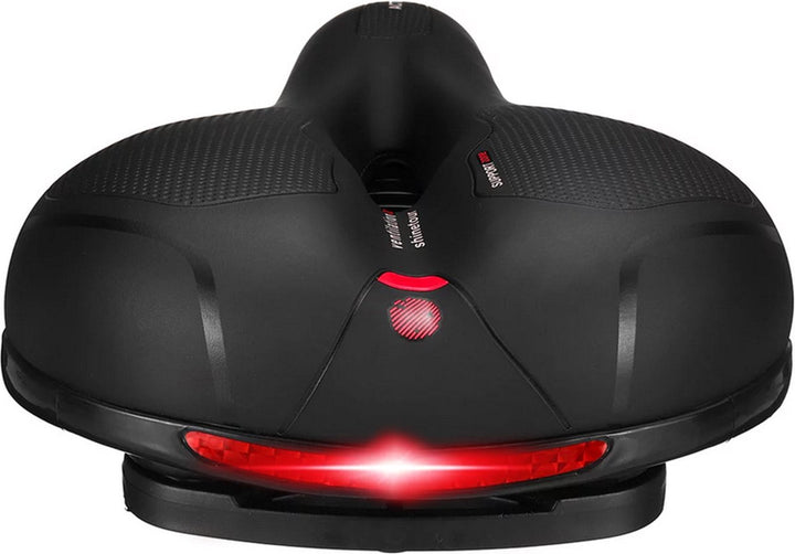 Fietszadel Met Gelpads - Zwart/Rood - Uitsparing