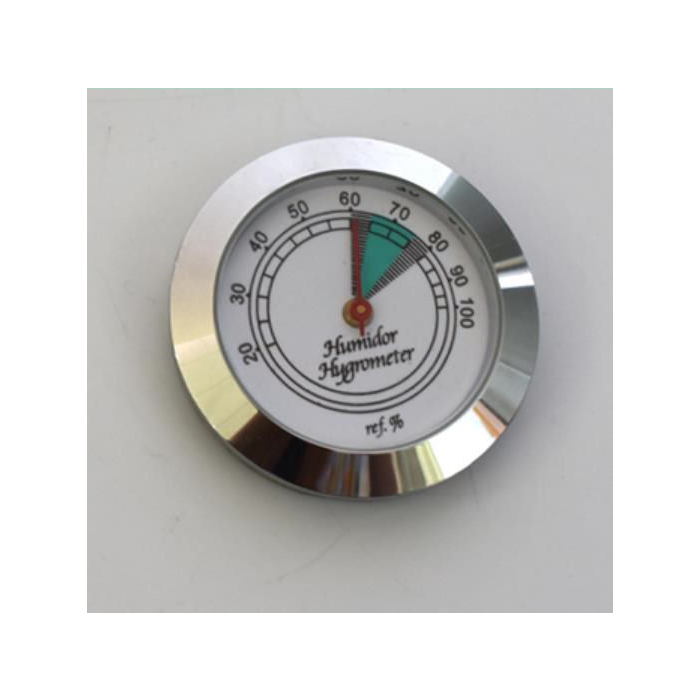 Hygrometer met chroom ring 40 mm