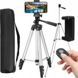 Universele Telefoon Statief - Smartphone Tripod - Verstelbare Stand Met Handvat - Afstandsbediening Met Bluetooth102 cm