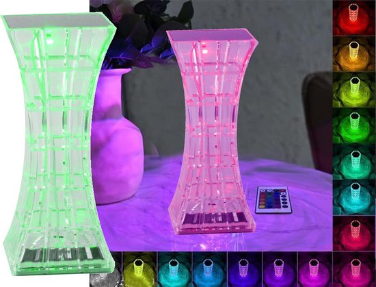 Crystal Tafellamp Touch 16 kleuren