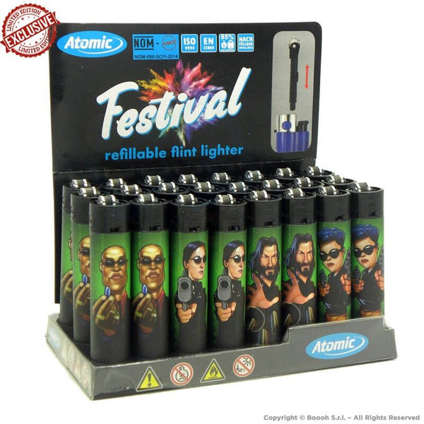 Atomic Festival Matrix Lighter 4 stuks