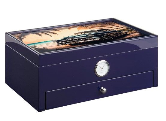 Morici Roma Special Club Edition Humidor Powder Blue