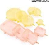 Innovagoods- Siliconen deksels-Verstelbaar deksels-Robuust en Duurzaam-Herbruikbaar-10 stuks