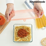 Innovagoods- Siliconen deksels-Verstelbaar deksels-Robuust en Duurzaam-Herbruikbaar-10 stuks