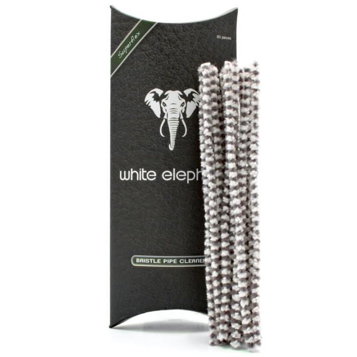 Pijpreinigers White Elephant borstel nylon/Cotton 80 st.