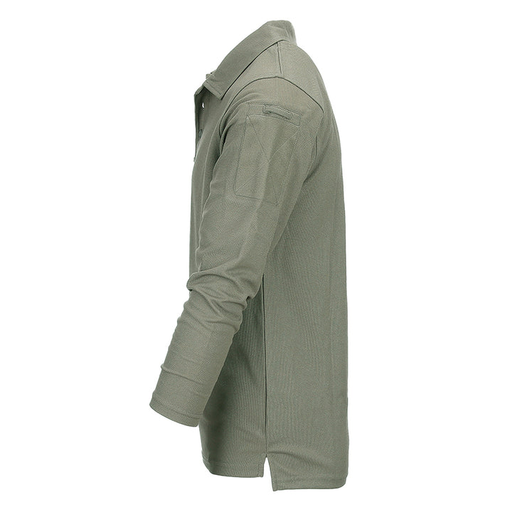 101INC Tactical Polo Quick Dry Lange Mouw - Groen