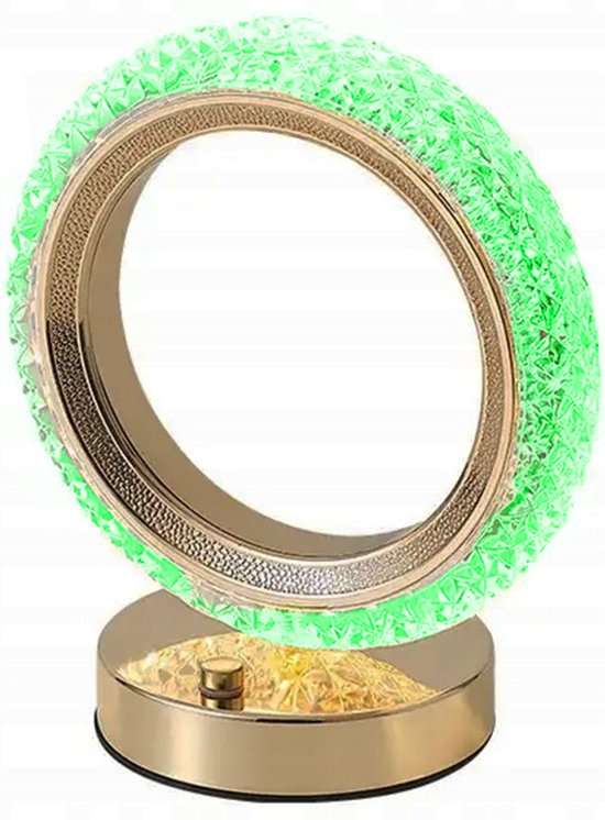Kristallen Tafellamp Ring - Meerdere standen kleuren