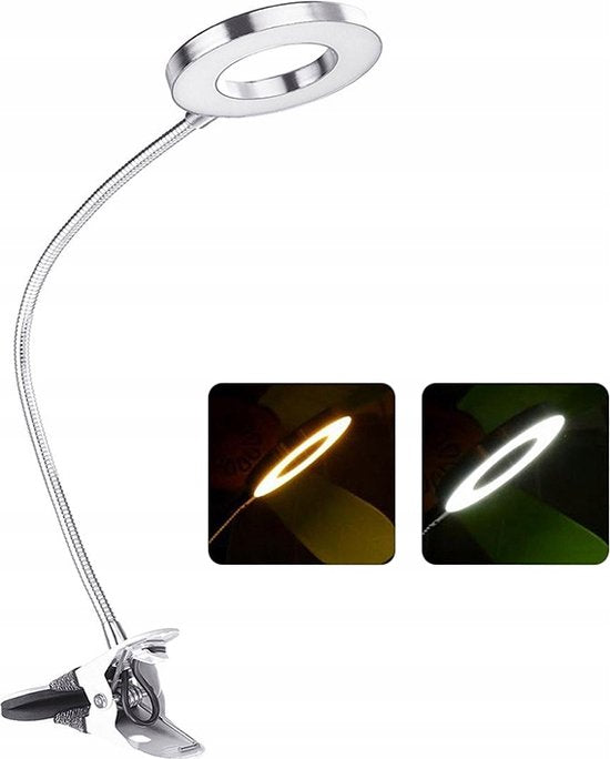 Bureaulamp draagbare clip - 24 led