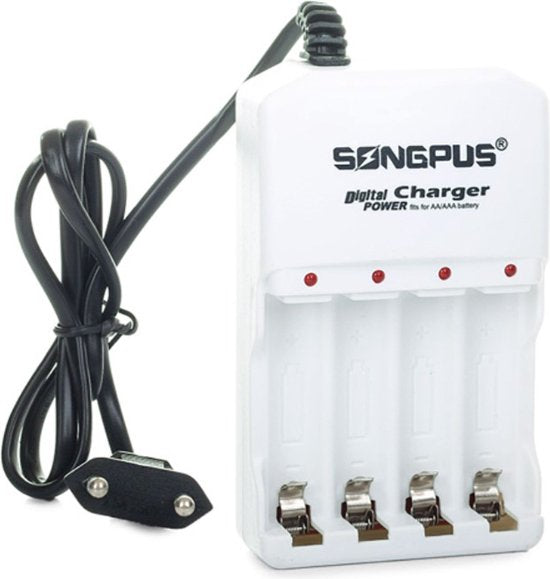 Batterijoplader AA en AAA en NiCd/NiMH – (Zonder Batterijen)