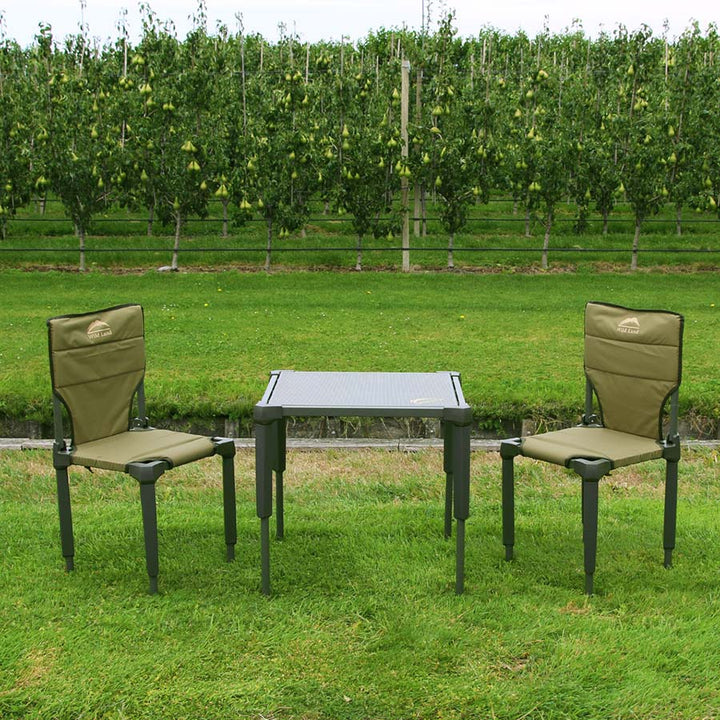 Wild Land Kampeerset 2X stoel 1X tafel  - Groen