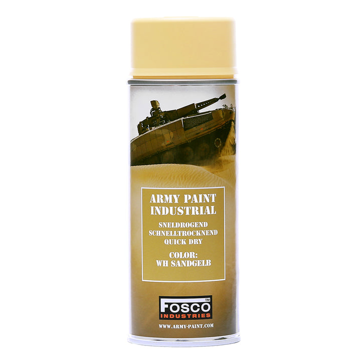 Fosco Spuitbus Legerverf 400 ML - Sandgelb