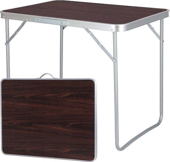 Opvouwbare Campingtafel - Bruin Houten look 70x50x60 cm