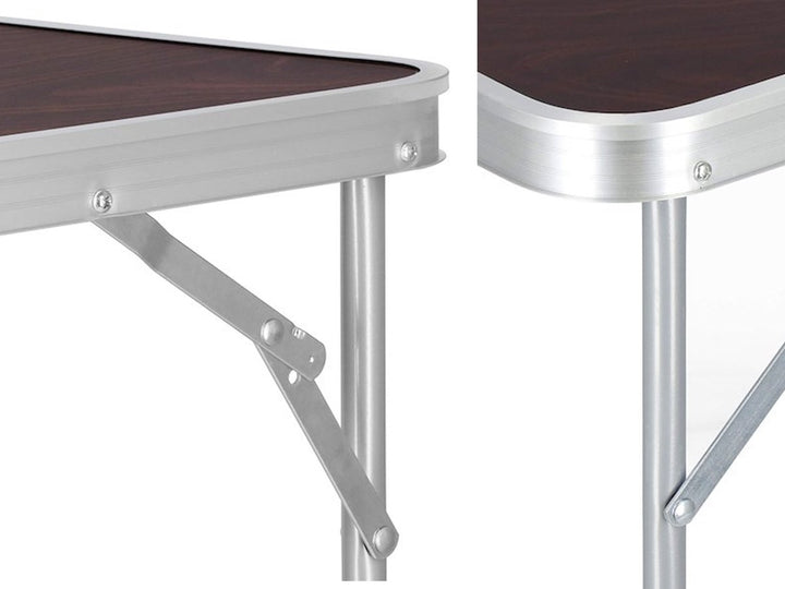 Opvouwbare Campingtafel - Bruin Houten look 70x50x60 cm