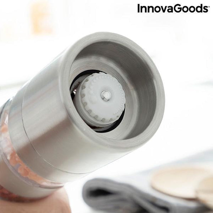 InnovaGoods - 4-in-1 kruidenmolen Millmix - Specerijenmolen - Spice Grinder - Kruidencarousel - Kruidenmaler - 4 Compartimenten