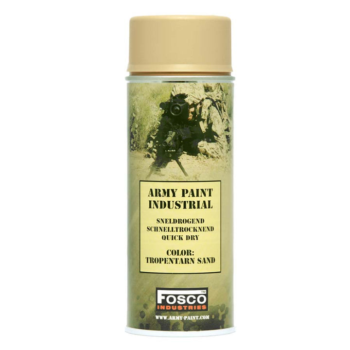Fosco Spuitbus Legerverf 400 ML - Tropentarn Sand