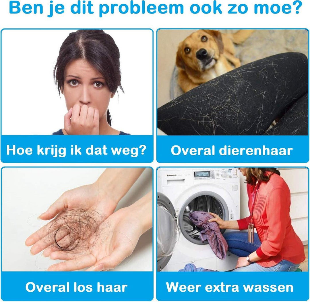 Sticky M8 | Haarverwijderaar voor huisdieren | Haarvanger voor wasmachine en droger | Haarverwijderaar voor honden en katten | Reinigingsbal huisdierharen en pluizen | Ontharing voor hondenhaar kattenhaar en andere huisdieren | 2 Stuks