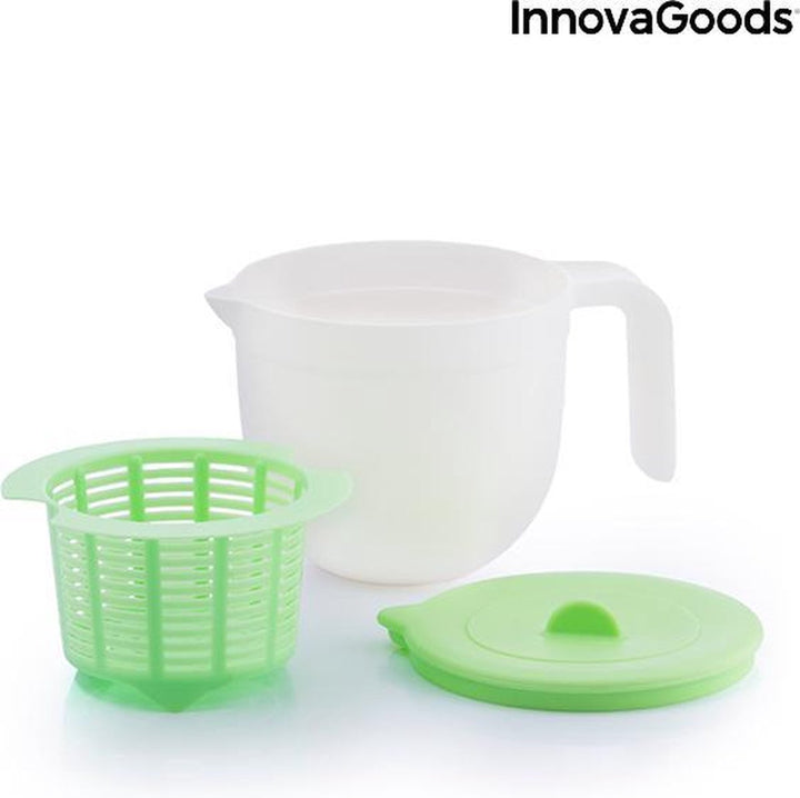 InnovaGoods - Kaas maker - Keuken Accessoires - Vorm voor het maken van verse kaas met handleiding en recepten Freashy