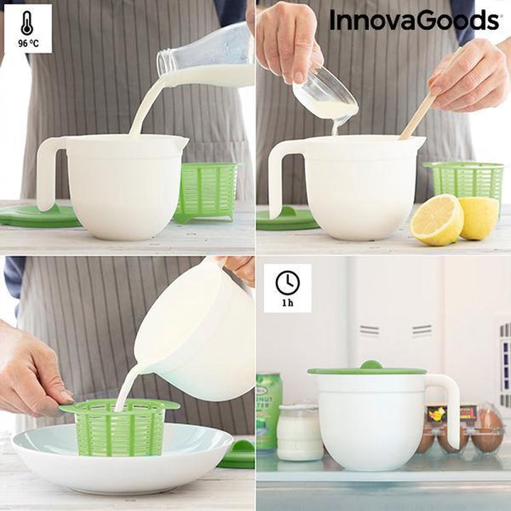 InnovaGoods - Kaas maker - Keuken Accessoires - Vorm voor het maken van verse kaas met handleiding en recepten Freashy