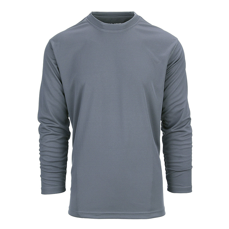 101INC Tactical T-shirt Quik Dry Lange Mouw - Wolf Grey