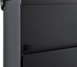 Malatec brievenbus – brievenbus met krantenrol – wandbrievenbus - antraciet