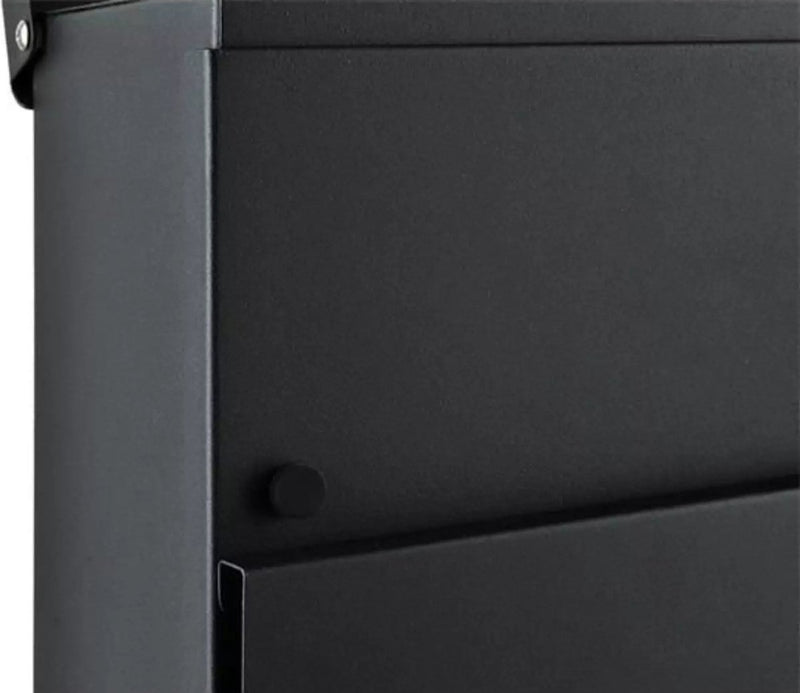 Malatec brievenbus – brievenbus met krantenrol – wandbrievenbus - antraciet